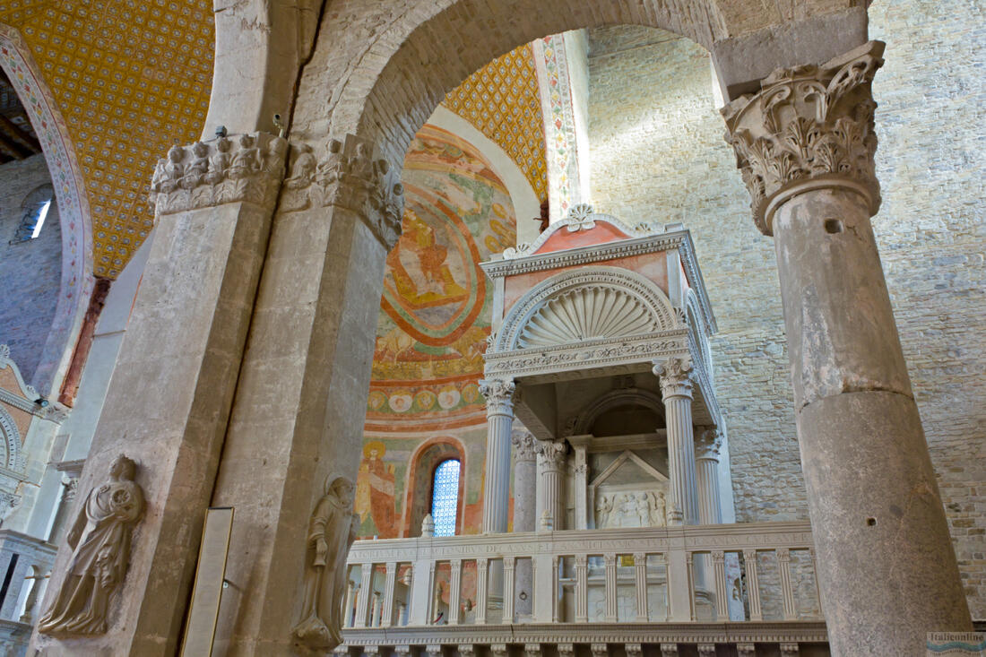 Interior of the basilica of Aquileia