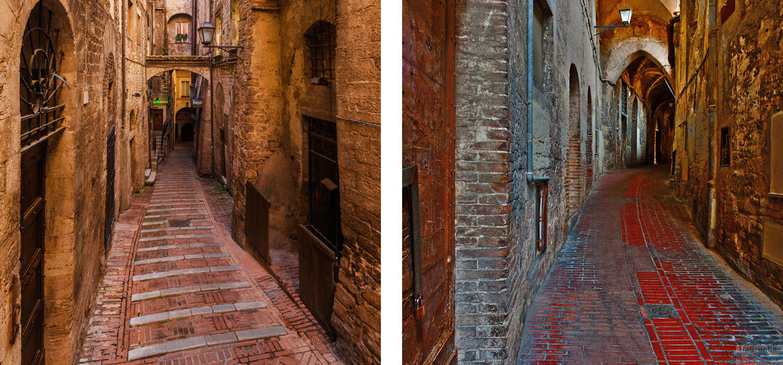 Medieval streets of Perugia