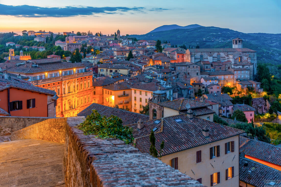 Porta Sole - view of Perugia