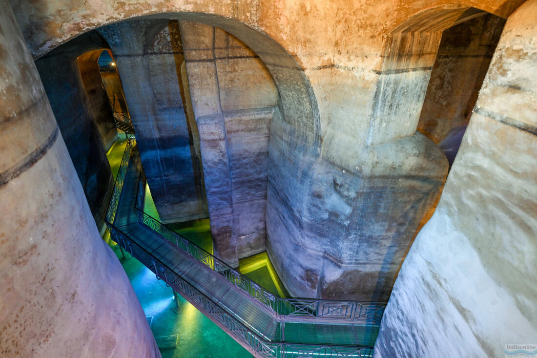 Palombaro Lungo - středověké podzemní nádrže zásobující obyvatele Matery pitnou vodu