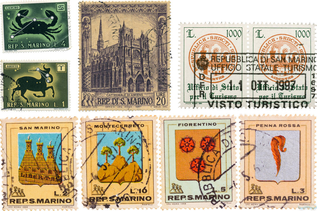 Postage stamps of San Marino
