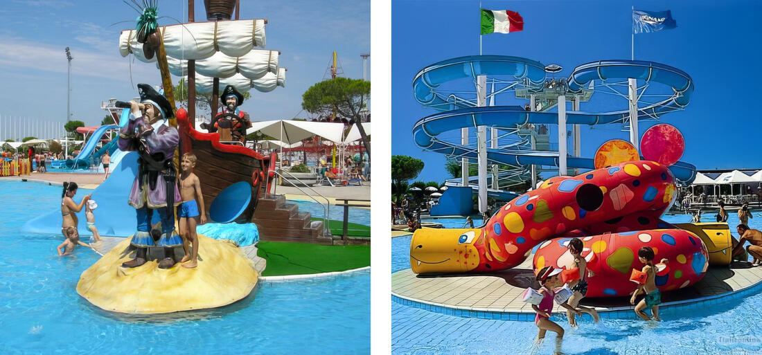 The Aquasplash water park in Lignano Sabbiadoro is a place your children will love