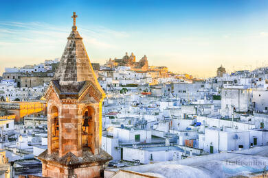 Ostuni, a white town in Puglia