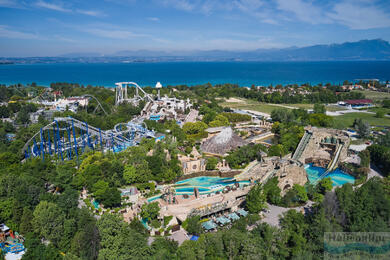 Gardaland theme park near Lago di Garda