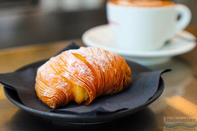 Sfogliatella, a traditional pastry from Naples