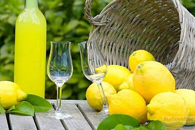 Italian liqueur Limoncello