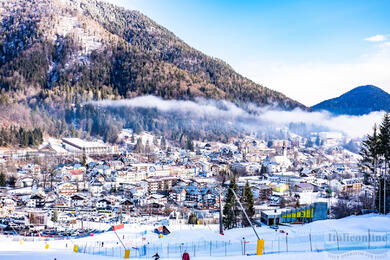 Tarvisio, skiing on the tri-border