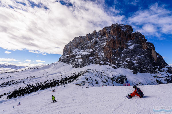 The endless ski circuit of the Dolomites. Sella Ronda